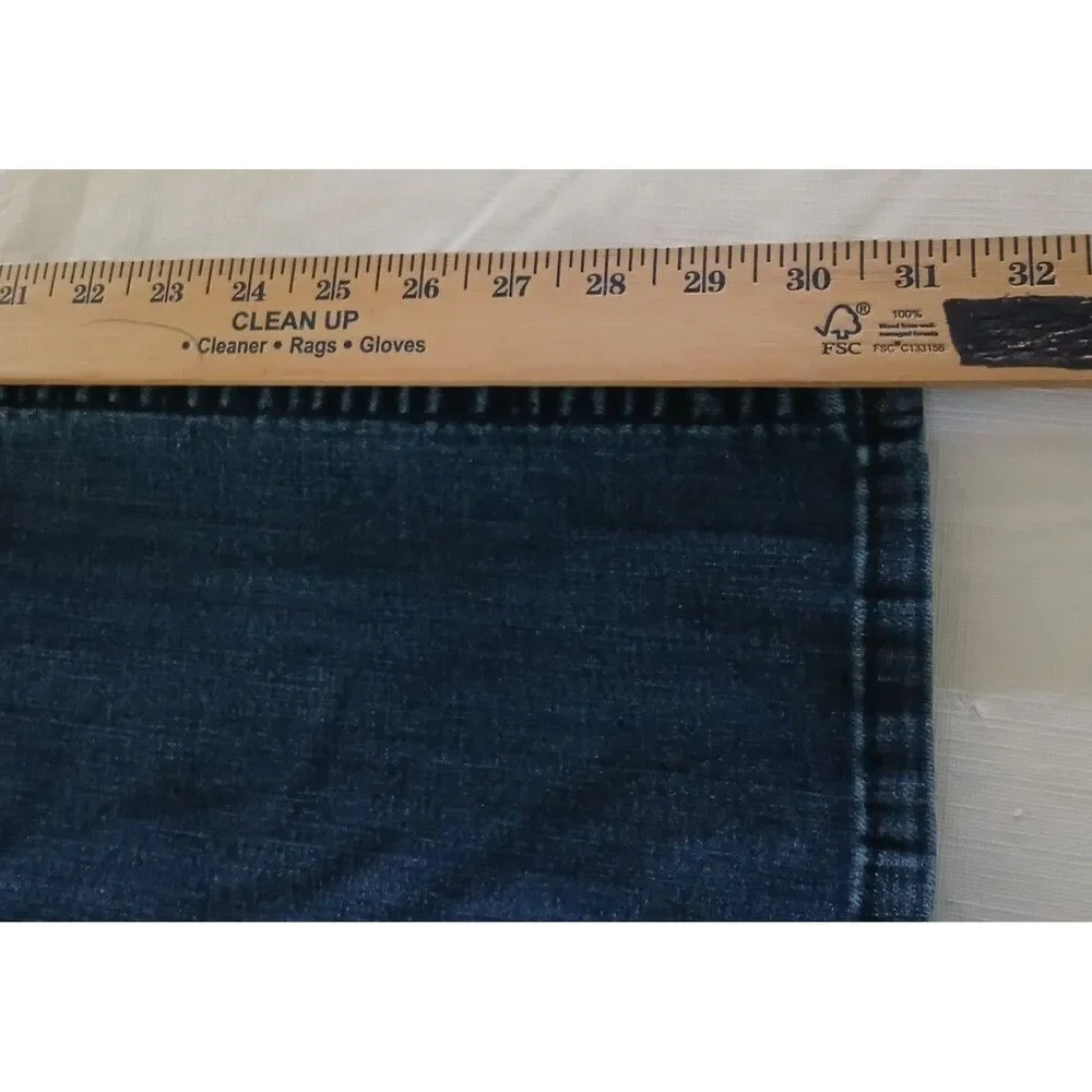Women's Lee Slender Secret Lower on the Waist Blue Denim Jeans Size 8 MEDIUM